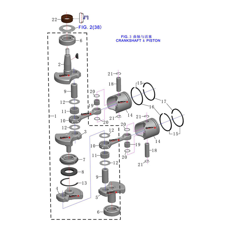 Gambar.3 CRANKSHAFT & PISTON